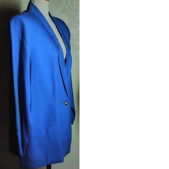 Sag Harbor New Bright Blue Summer Blazer - Picture 2 of 5